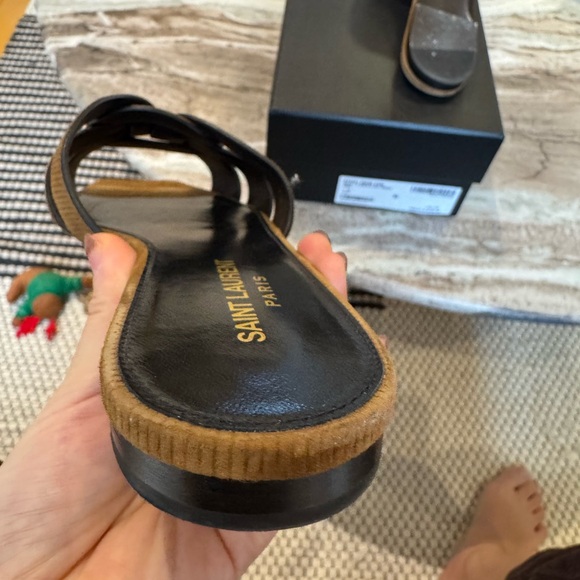 Saint Laurent Tribute Nu Pieds Suede Sandals size 38 - Picture 5 of 8